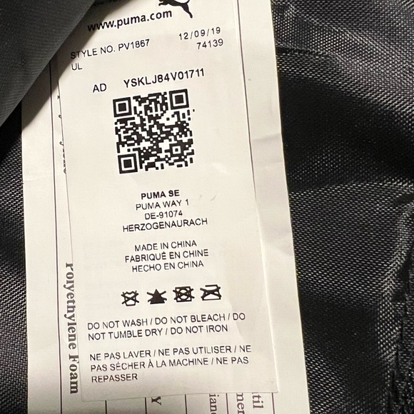 Puma Black Fanny Pack RR5 - Picture 4 of 4